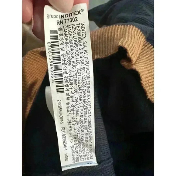 Zara Contrasting Knit‎ Sweater size 3-4 years - Picture 4 of 5